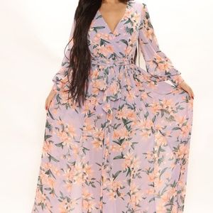 Park Avenue Maxi Dress - Lavender/combo